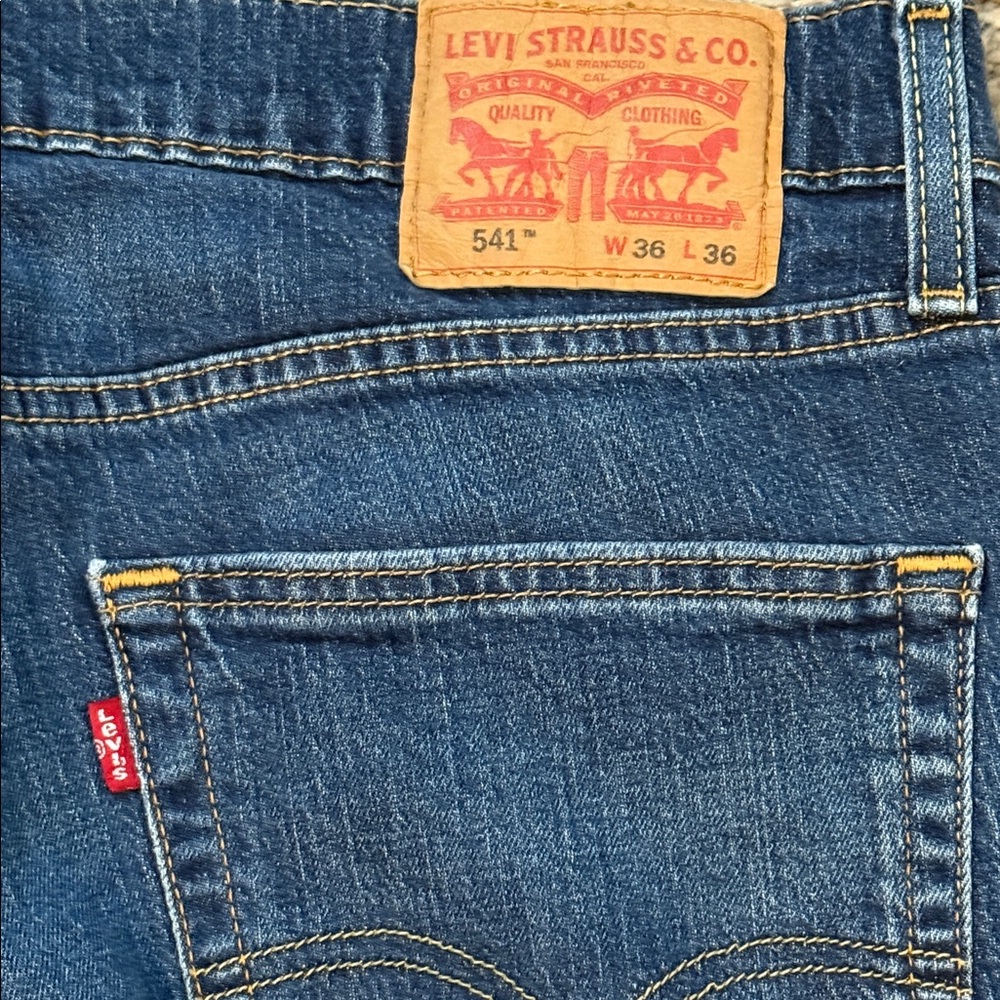 Levi's Blue Straight-Leg Jeans - Picture 4 of 7